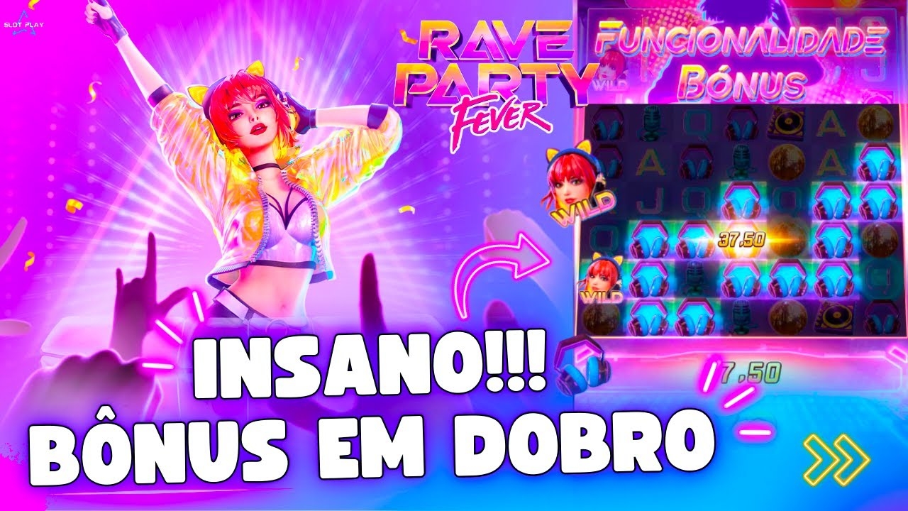 Rave Party Fever, PG Slots, jogo de slot, gráficos de alta qualidade, bônus e características especiais